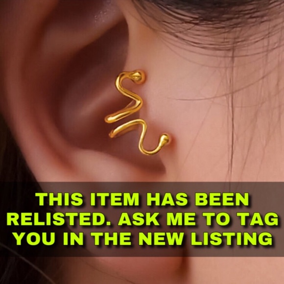 Jewelry - ⚜️[𝟯/$𝟭𝟴]⚜️Gold Cuff Simple Wrap Earring NEW
